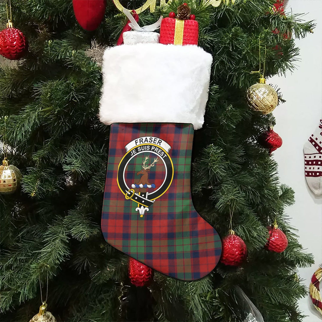 Fraser of Altyre Modern Clan Badge Tartan Christmas Stocking