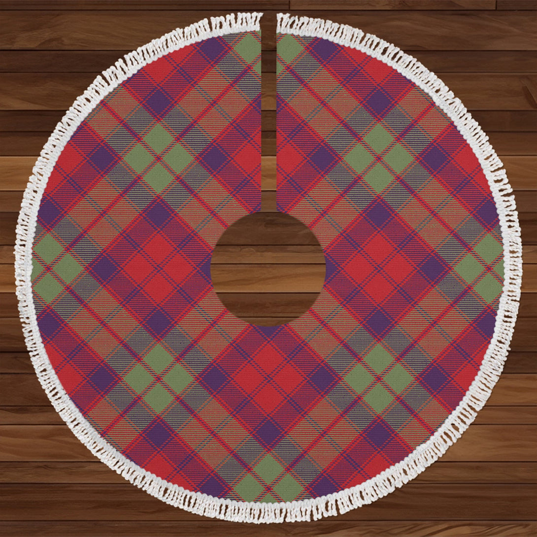 Fraser of Altyre Reconst Weathered Tartan Christmas Tree Skirt