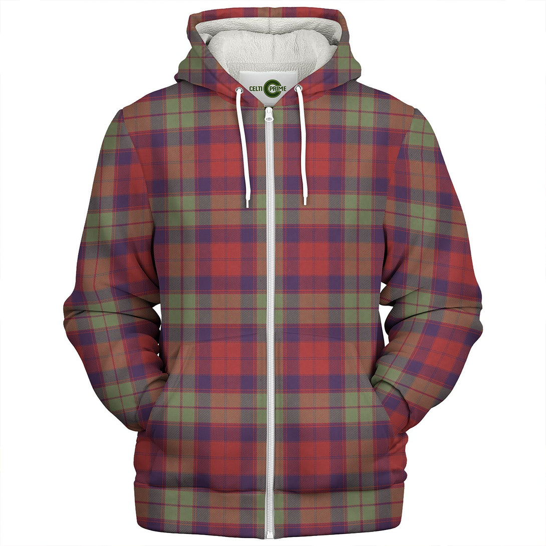 Fraser of Altyre Weathered Clan Badge Tartan Sherpa Hoodie