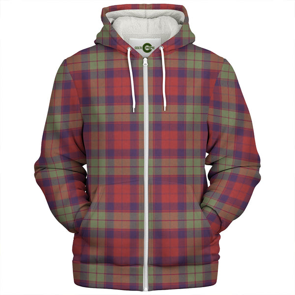 Fraser of Altyre Weathered Clan Badge Tartan Sherpa Hoodie