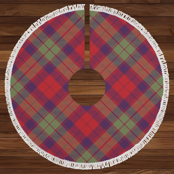 Fraser of Altyre Weathered Clan Badge Tartan Christmas Tree Skirt