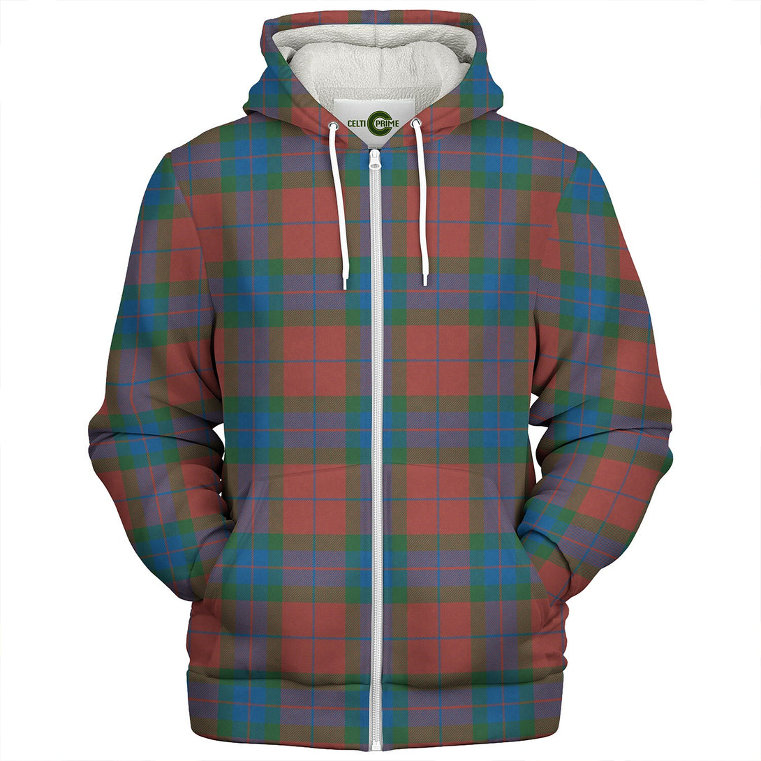 Fraser of Boblainy Hugh Ancient Clan Badge Tartan Sherpa Hoodie