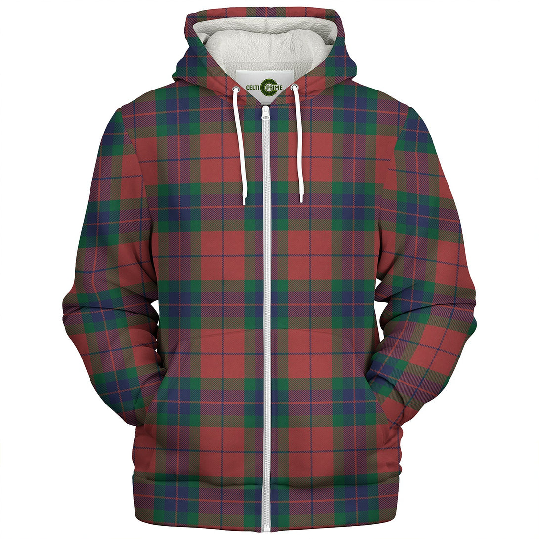 Fraser of Boblainy Hugh Modern Clan Badge Tartan Sherpa Hoodie