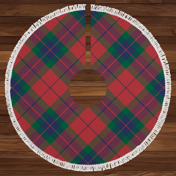 Fraser of Boblainy Hugh Modern Clan Badge Tartan Christmas Tree Skirt