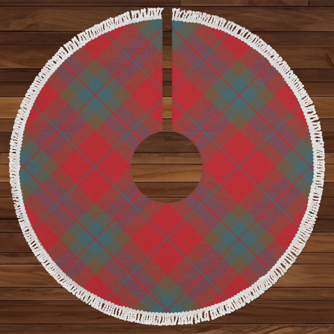 Fraser of Boblainy Hugh Weathered Clan Badge Tartan Christmas Tree Skirt