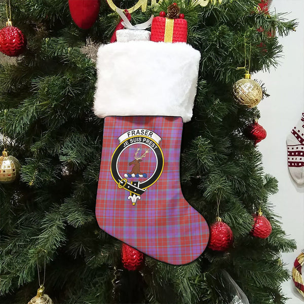 Fraser of Reelig Ancient Clan Badge Tartan Christmas Stocking