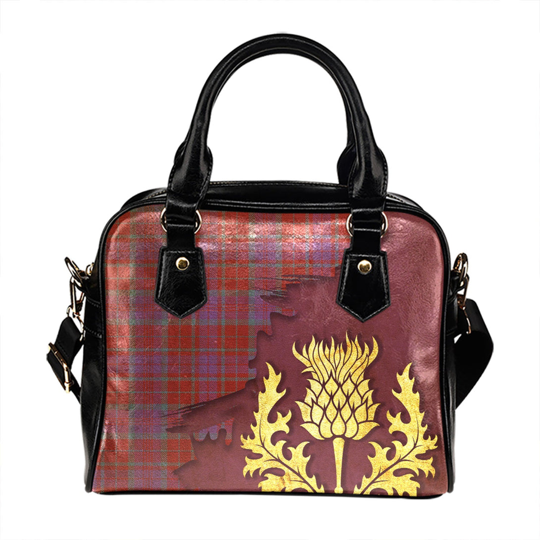 Fraser of Reelig Ancient Tartan Shoulder Handbag Thistle Oldest Style