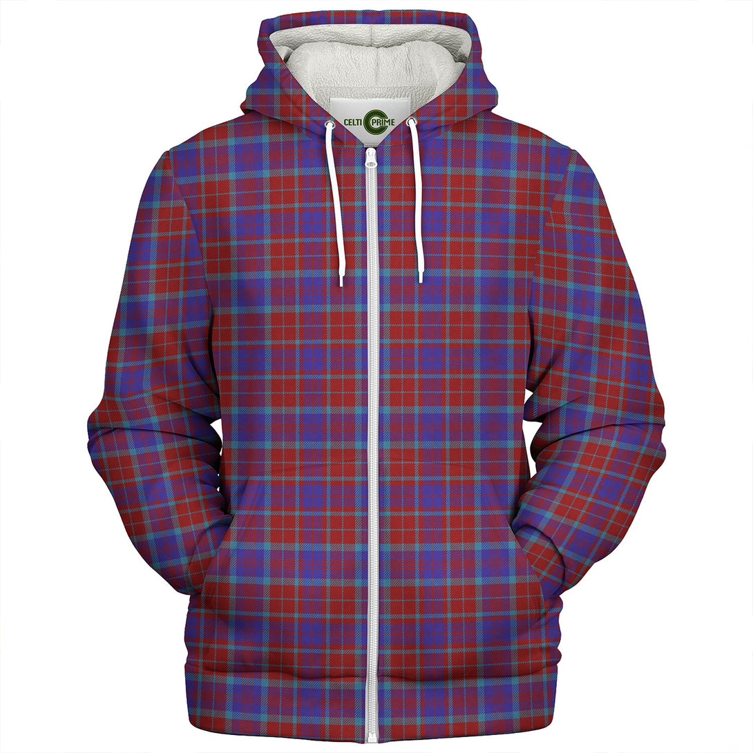 Fraser of Reelig Modern Clan Badge Tartan Sherpa Hoodie