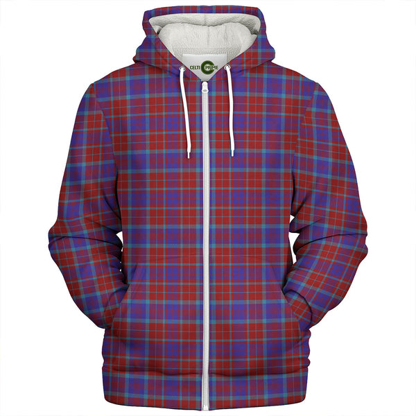 Fraser of Reelig Modern Clan Badge Tartan Sherpa Hoodie