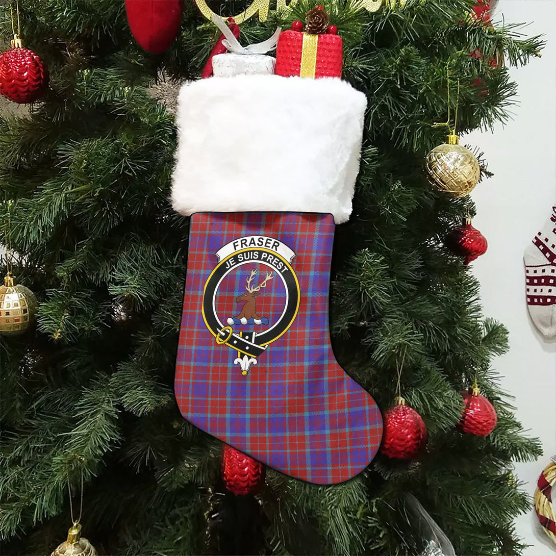 Fraser of Reelig Modern Clan Badge Tartan Christmas Stocking