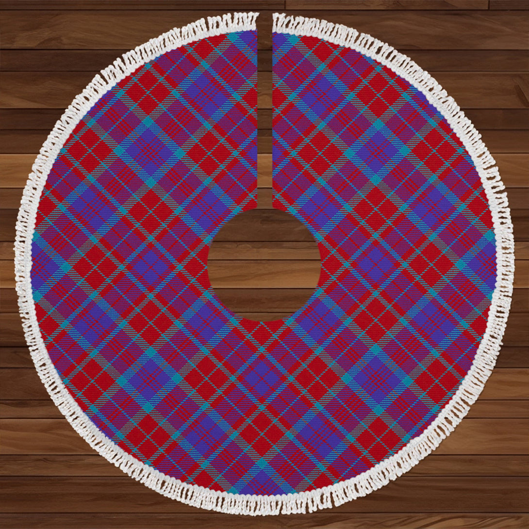 Fraser of Reelig Modern Clan Badge Tartan Christmas Tree Skirt