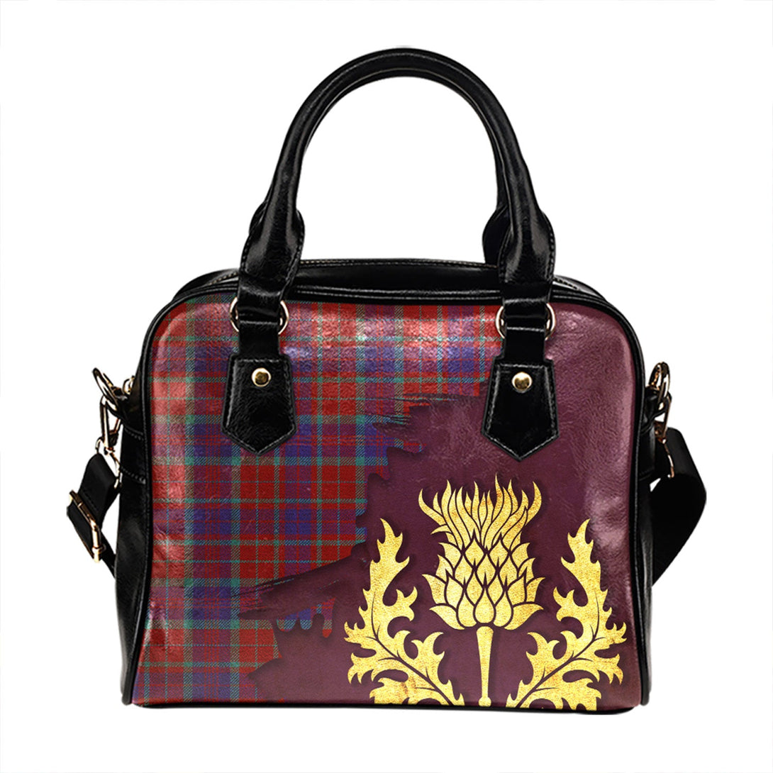 Fraser of Reelig Modern Tartan Shoulder Handbag Thistle Oldest Style