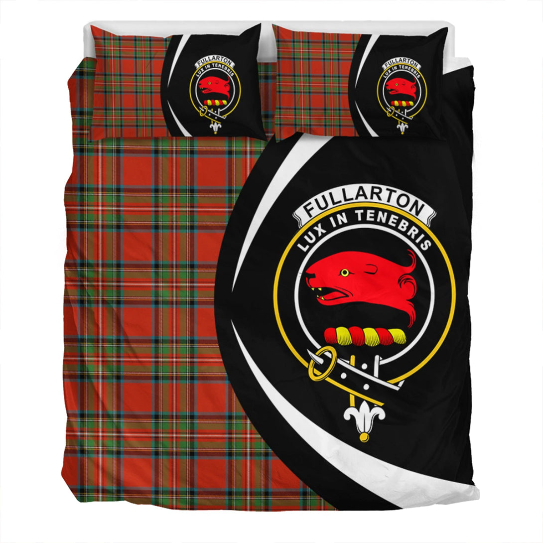 Fullarton Clan Badge Tartan Bedding Set Circle Style