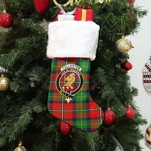 Fullerton Clan Badge Tartan Christmas Stocking