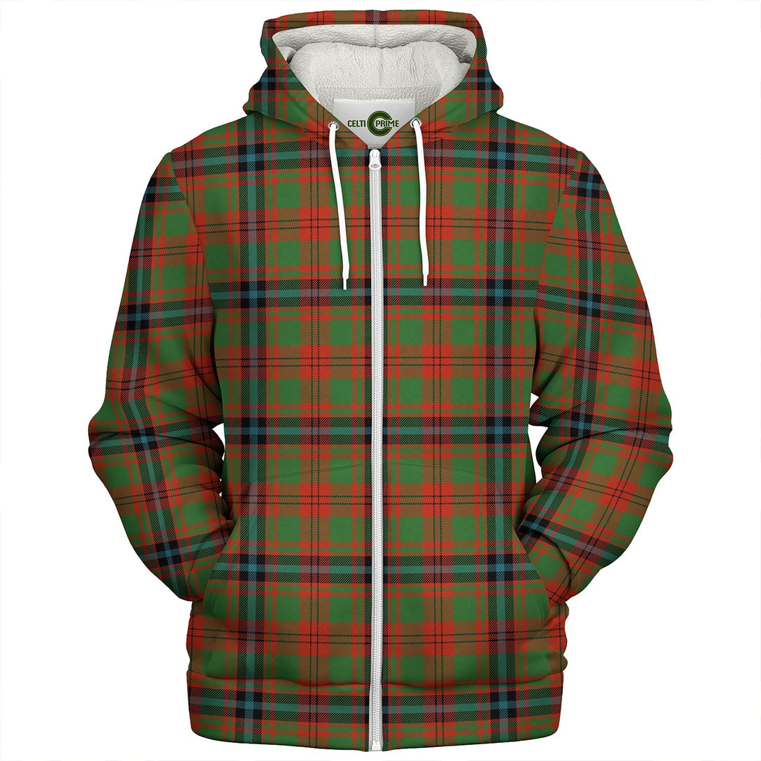 Fulton 1999 Ancient Clan Badge Tartan Sherpa Hoodie