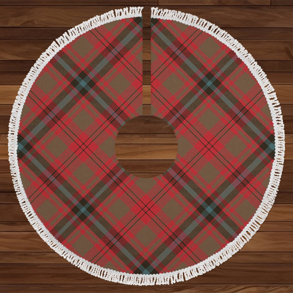 Fulton 1999 Weathered Clan Badge Tartan Christmas Tree Skirt