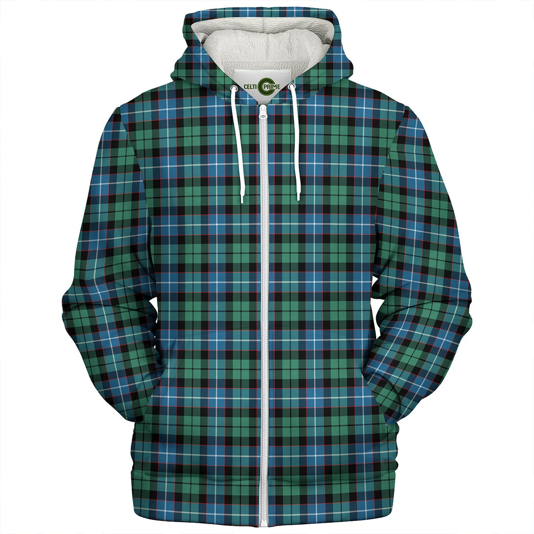 Galbraith Ancient Clan Badge Tartan Sherpa Hoodie