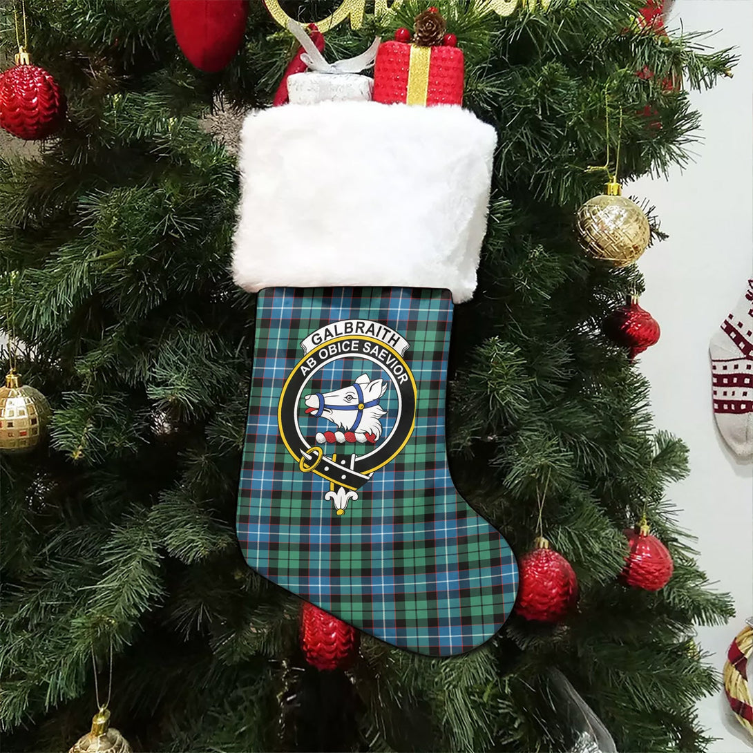 Galbraith Ancient Clan Badge Tartan Christmas Stocking