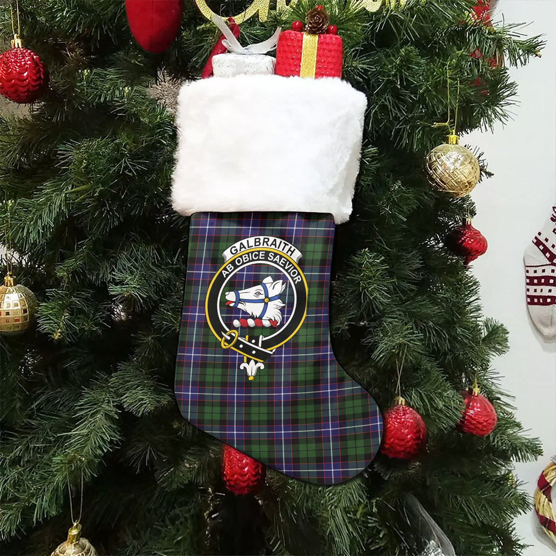 Galbraith Modern Clan Badge Tartan Christmas Stocking