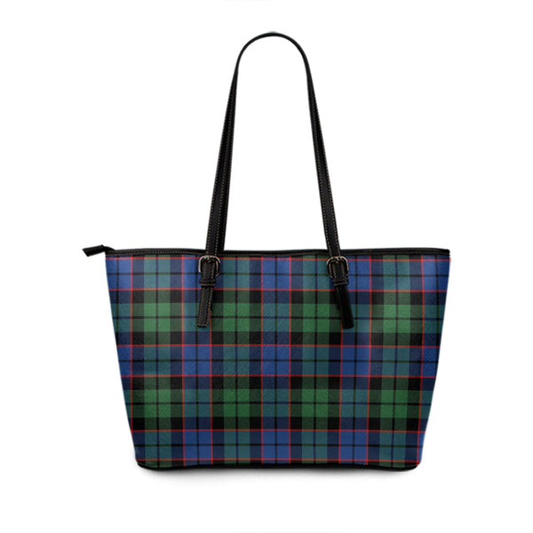 Gallamore Modern Tartan Leather Tote Bag