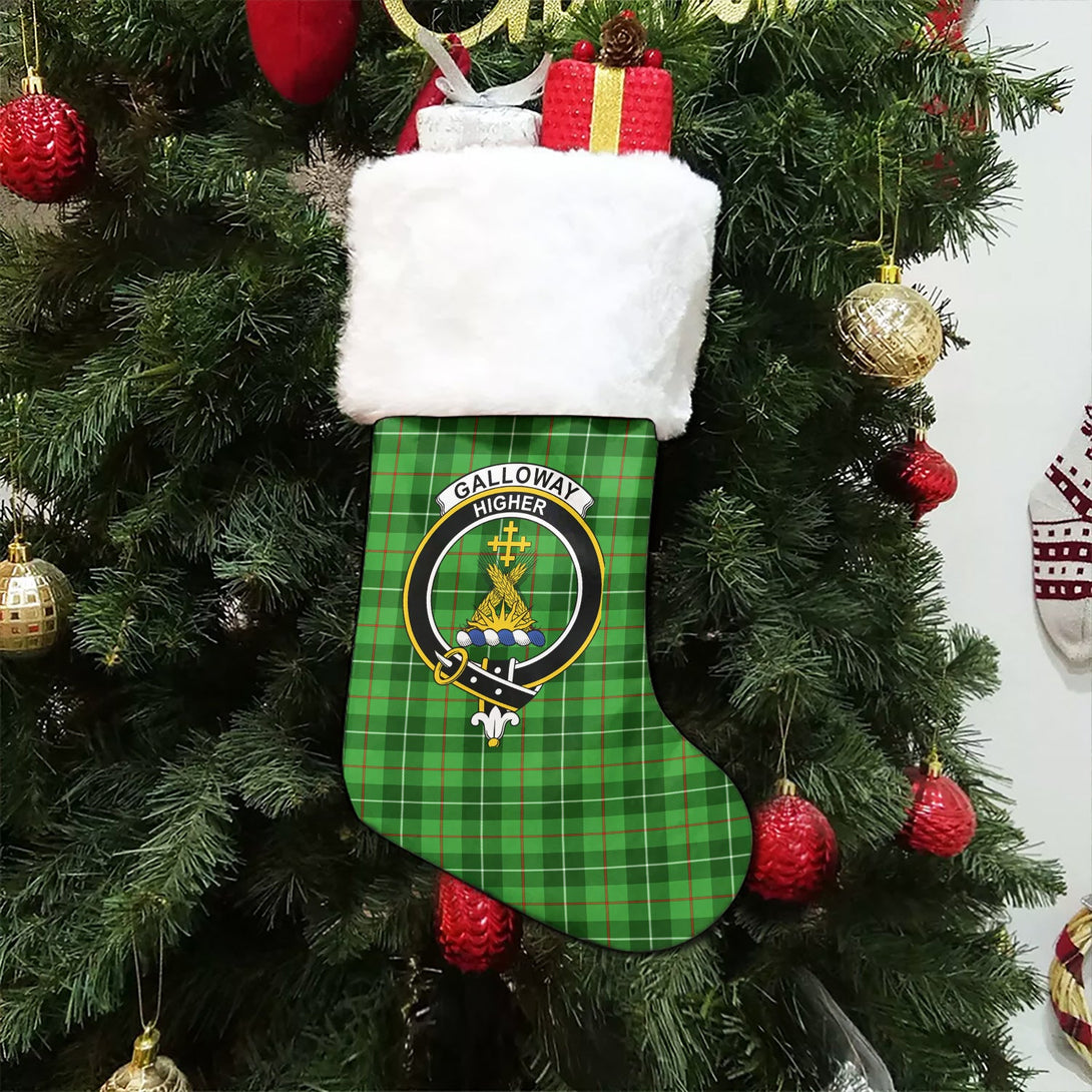 Galloway District Clan Badge Tartan Christmas Stocking