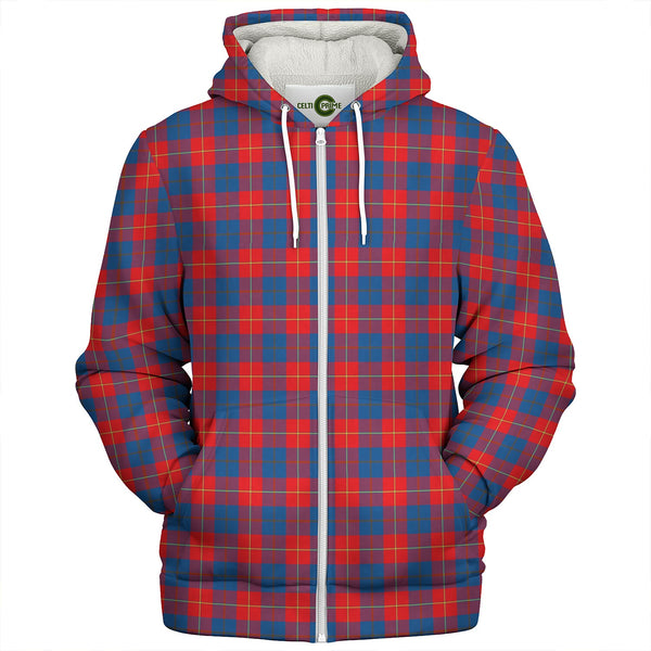 Galloway Red Clan Badge Tartan Sherpa Hoodie