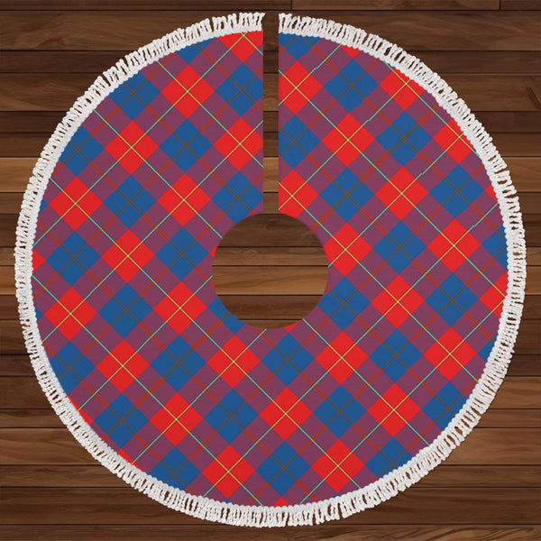 Galloway Red Clan Badge Tartan Christmas Tree Skirt