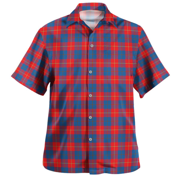 Galloway Red Clan Badge Tartan Hawaiian Shirt