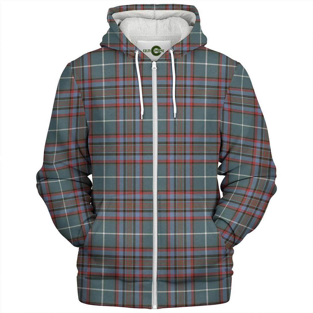 Gammell Dress Weathered Tartan Sherpa Hoodie