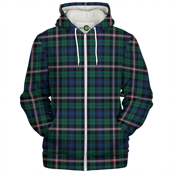 Gammell Modern Clan Badge Tartan Sherpa Hoodie