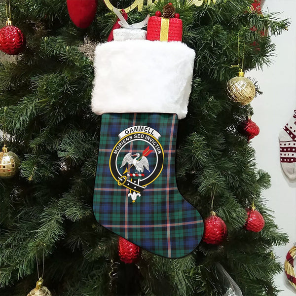 Gammell Modern Clan Badge Tartan Christmas Stocking