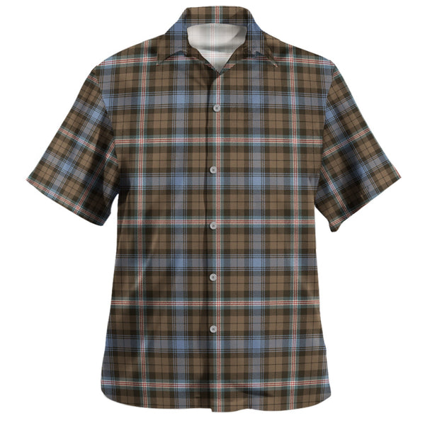 Gammell Weathered Clan Badge Tartan Hawaiian Shirt