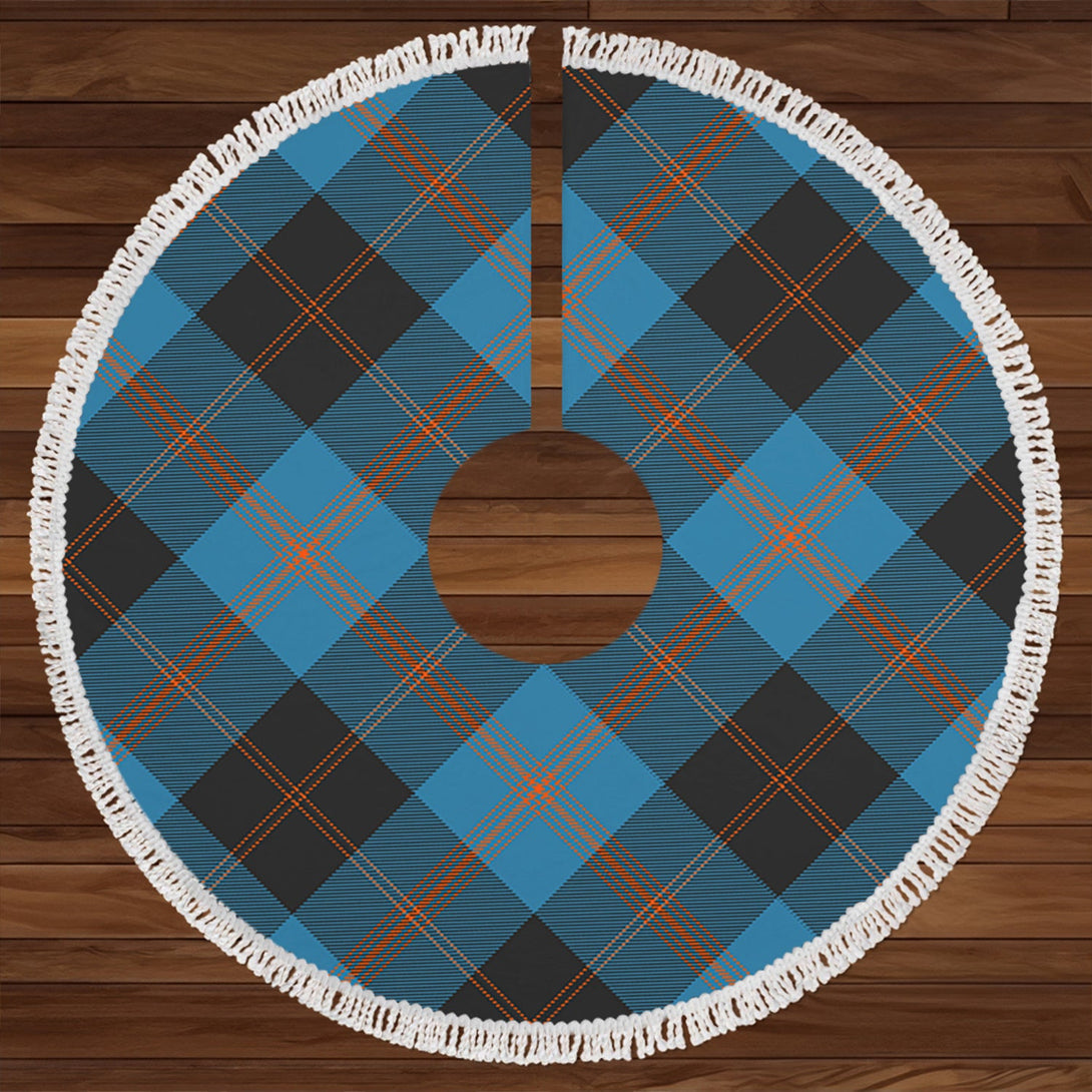 Garden Clan Badge Tartan Christmas Tree Skirt