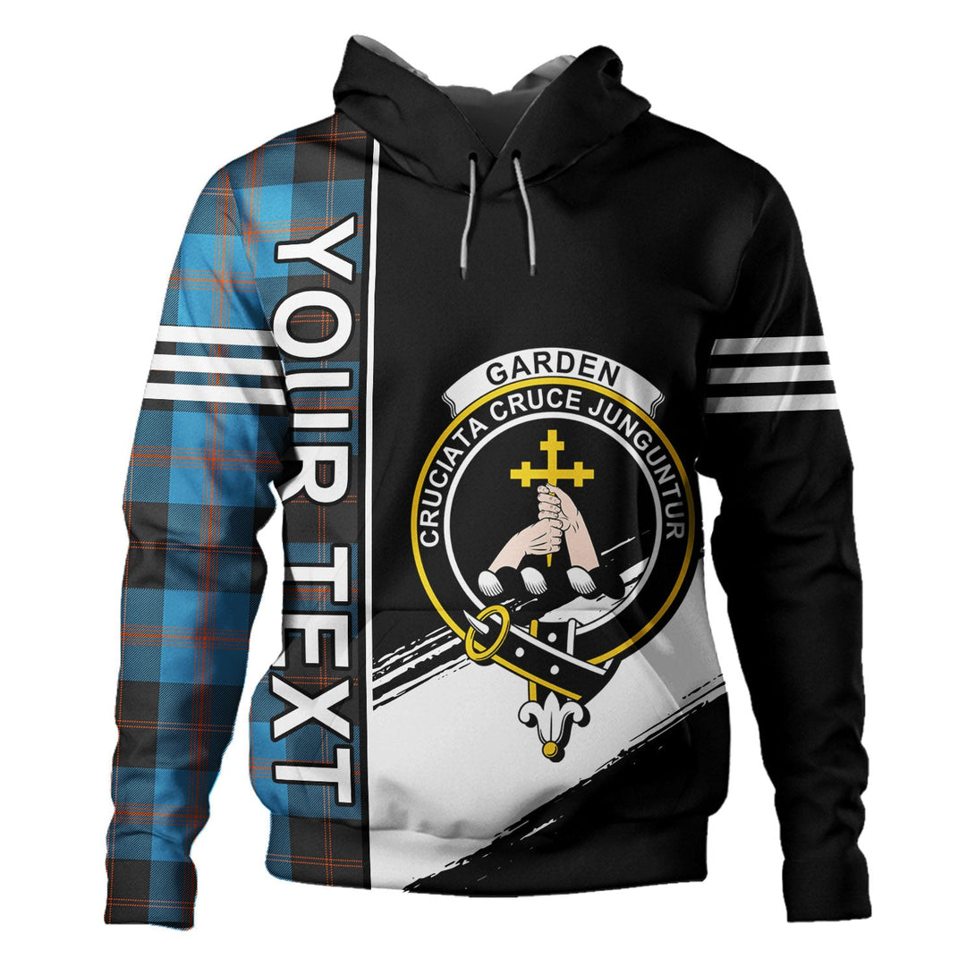 Garden Clan Badge Tartan Hoodie Quarter Style Personalized