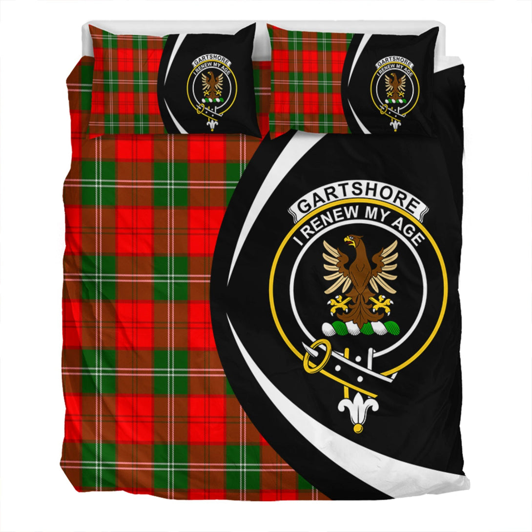 Gartshore Clan Badge Tartan Bedding Set Circle Style