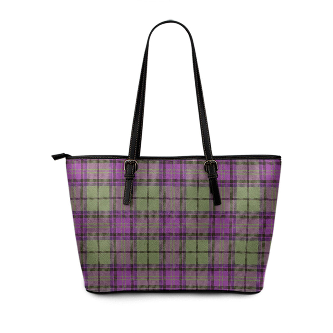 Gary (MacGarry) Weathered Tartan Leather Tote Bag