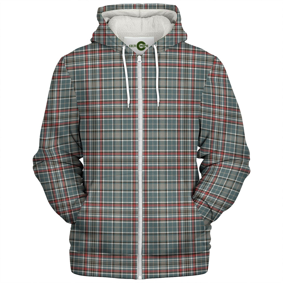 Gayre Dress Weathered Tartan Sherpa Hoodie