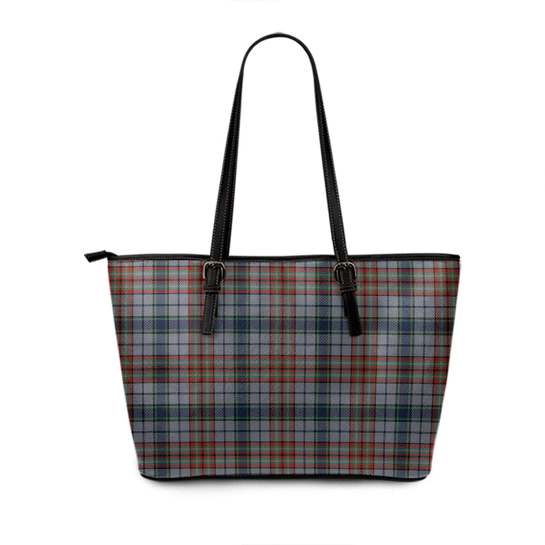 Gayre Hunting Modern Tartan Leather Tote Bag