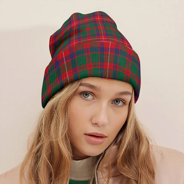 Geddes Modern Clan Badge Tartan Knitted Beanie