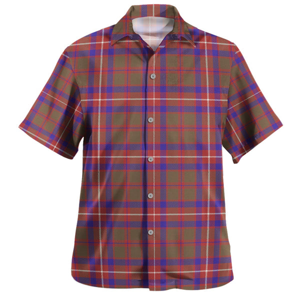 Geddes Weathered Clan Badge Tartan Hawaiian Shirt