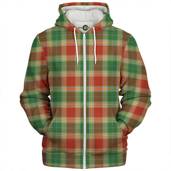 Gibson (Gibbs) Ancient Clan Badge Tartan Sherpa Hoodie