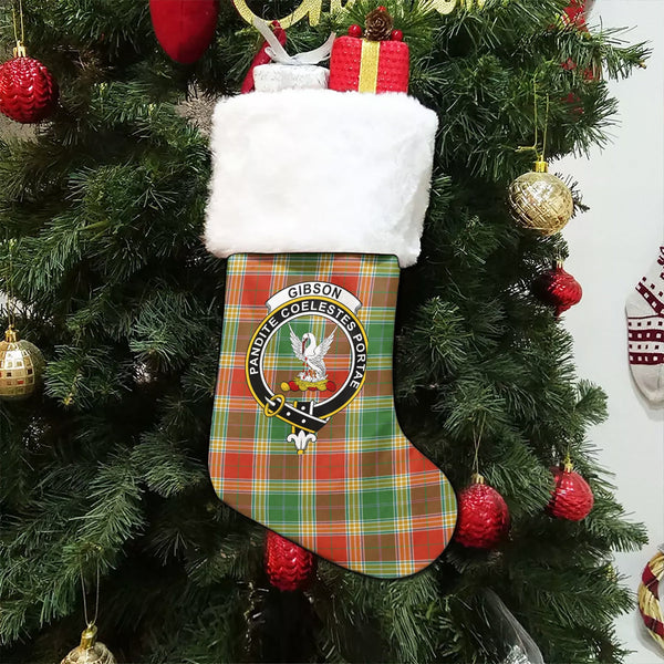 Gibson (Gibbs) Ancient Clan Badge Tartan Christmas Stocking