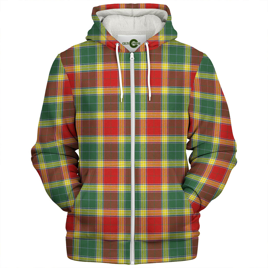 Gibson (Gibbs) Modern Clan Badge Tartan Sherpa Hoodie