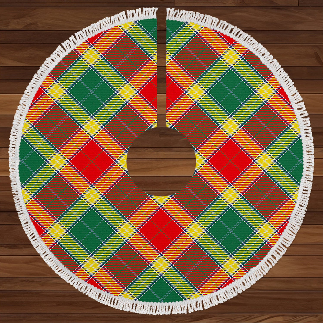 Gibson (Gibbs) Modern Clan Badge Tartan Christmas Tree Skirt