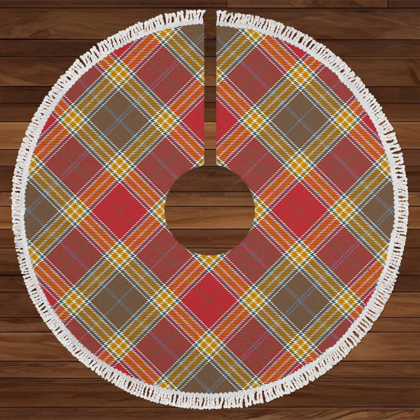 Gibson (Gibbs) Weathered Clan Badge Tartan Christmas Tree Skirt