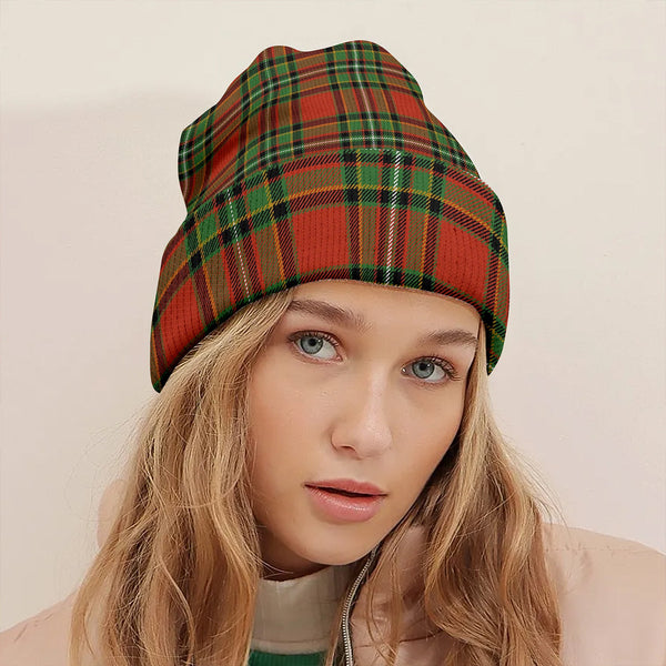 Gillespie Ancient Clan Badge Tartan Knitted Beanie