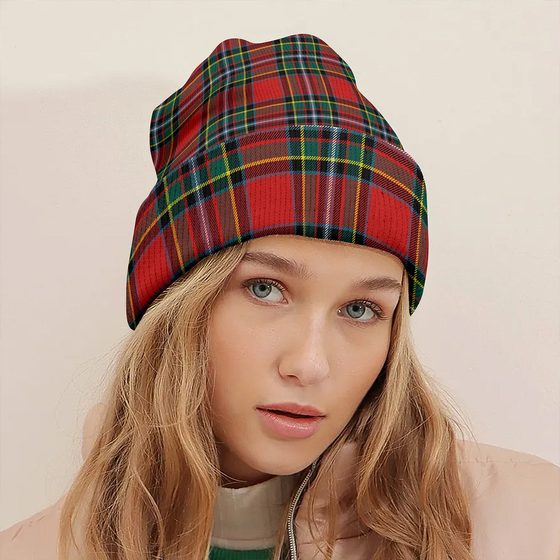 Gillespie Modern Clan Badge Tartan Knitted Beanie