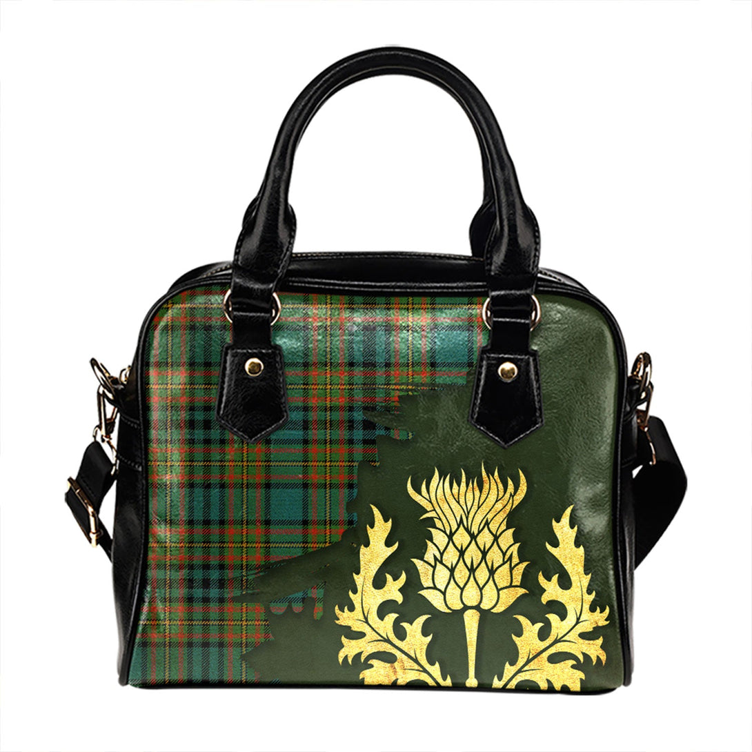 Gillies Ancient Tartan Shoulder Handbag Thistle Oldest Style