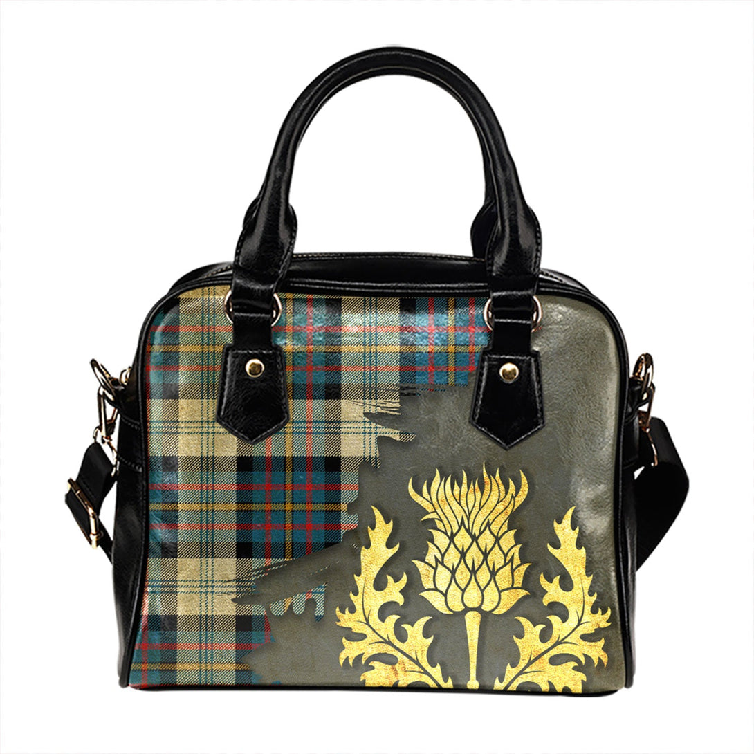 Gillies Blue Dress Dance Tartan Shoulder Handbag Thistle Oldest Style