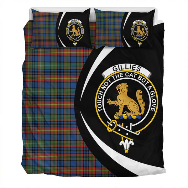 Gillies Modern Clan Badge Tartan Bedding Set Circle Style